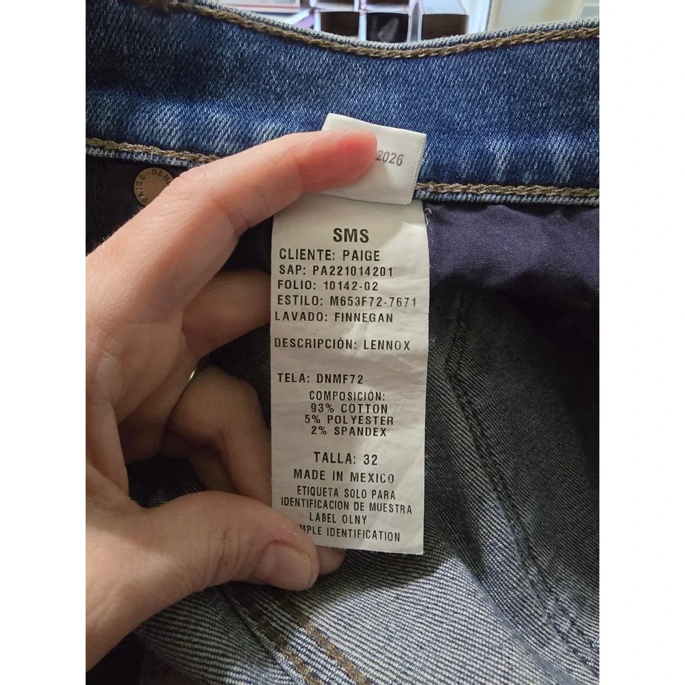 Paige Lennox Slim Jeans In Finnegan Sz 32 NWT